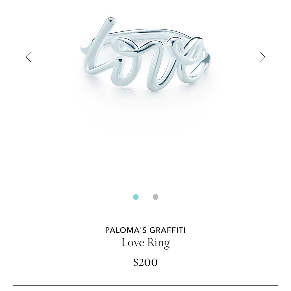 Tiffany Love Ring size 5